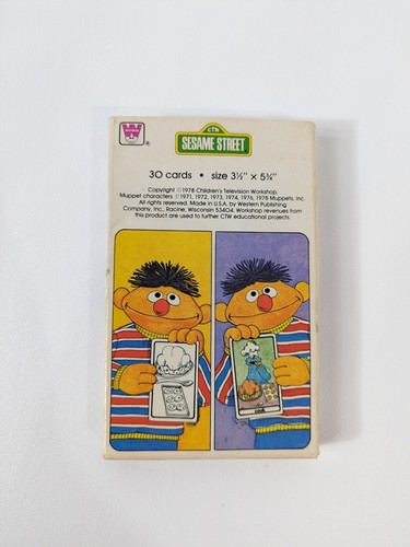 Vintage 1978 Whitman Sesame Street See And Know Guess Who Cards Game - Picture 4 of 4