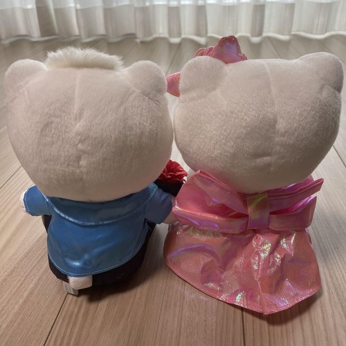 Sanrio Hello Kitty Daniel Wedding Doll Plush Toy Set Flower Dress Japan - Picture 6 of 11