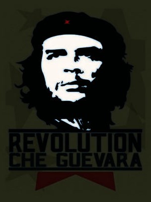 Holzschild 30x40 Retro Revolution Che Guevara Kuba Wand Deko Cafe Sammler Gesche
