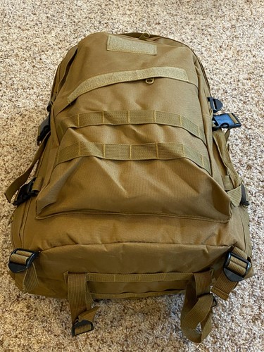 Cactus Jack Military-Style Tactical MOLLE Coyote Tan Hiking Hunting Backpack - Picture 6 of 10