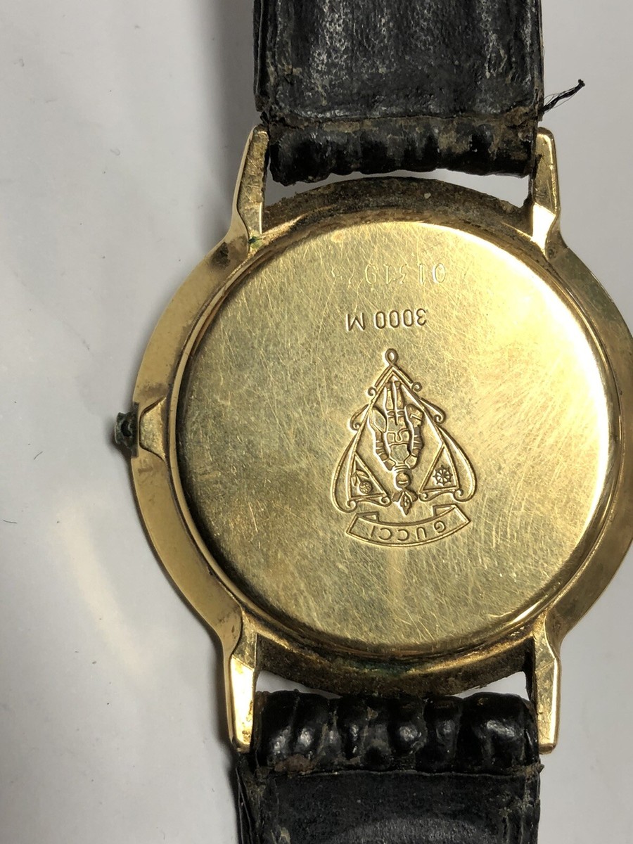 Gucci 3000 M Vintage Leather Bands Gold Plated Watch (GS) | eBay Gucci 3000 M Vintage Leather Bands Gold Plated Watch (GS) | eBay