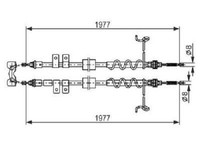 Original Bosch Seilzug Feststellbremse 1 987 482 870 FüR Ford