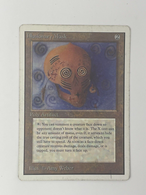 Magic MTG Unlimited Illusionary Mask Rare Old School Gathering