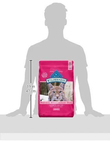 Comida seca para gatos Blue Buffalo Wilderness 11 lb salmón alta en proteínas sin granos Foto 3 de 4