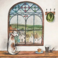 Joe Ramm - Pie and Pint -  Official Stretched Canvas Print Wall Art Picture