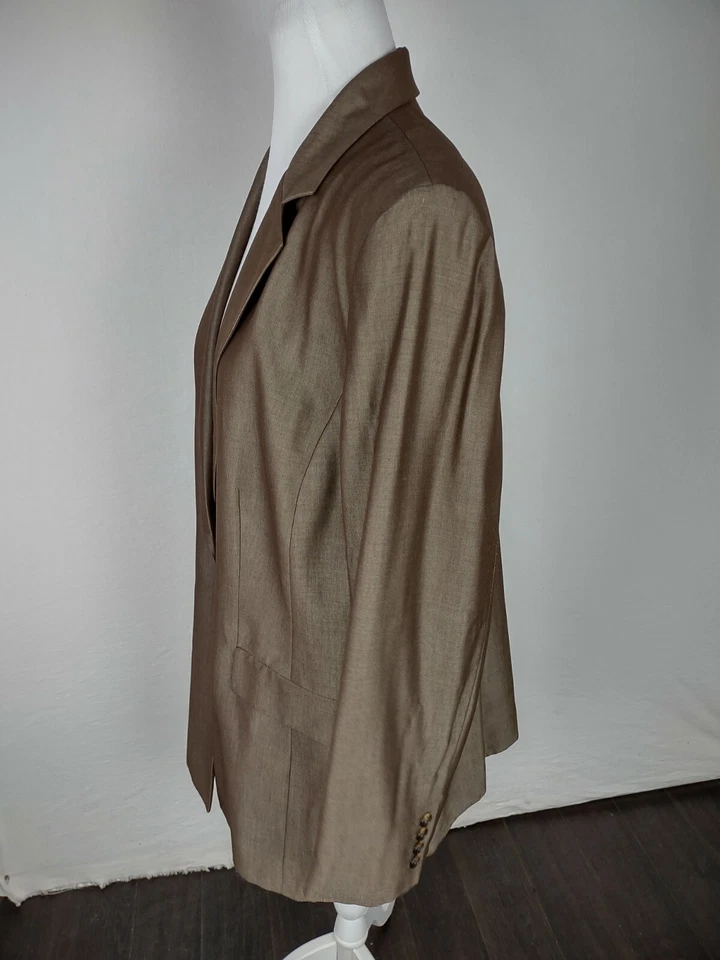 Kate Hill Mujer Talla 18w Marrón Viscos Mezcla Lana Traje Chaqueta Separada R9 Foto 3 de 4