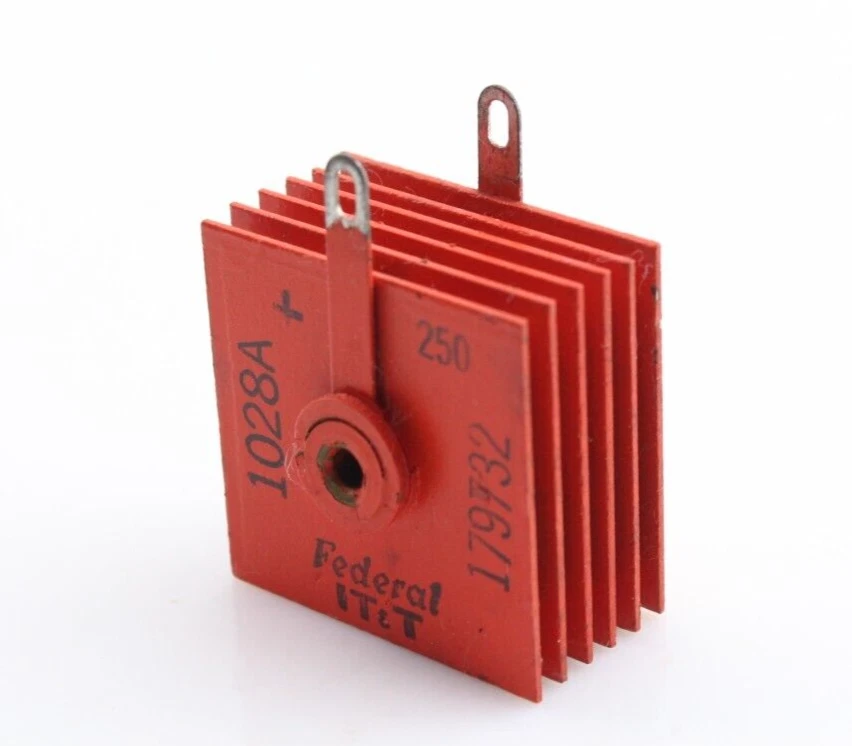 New Qty 1 NOS FEDERAL IT&T 1028A Selenium Rectifier 250ma 130v Made in USA - Image 2 of 4