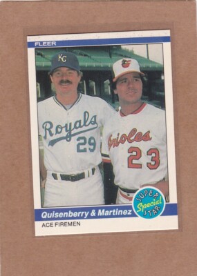 1984 FLEER BASEBALL DAN QUISENBERRY TIPPY MARTINEZ #635 NMMT OR BETTER *E4942