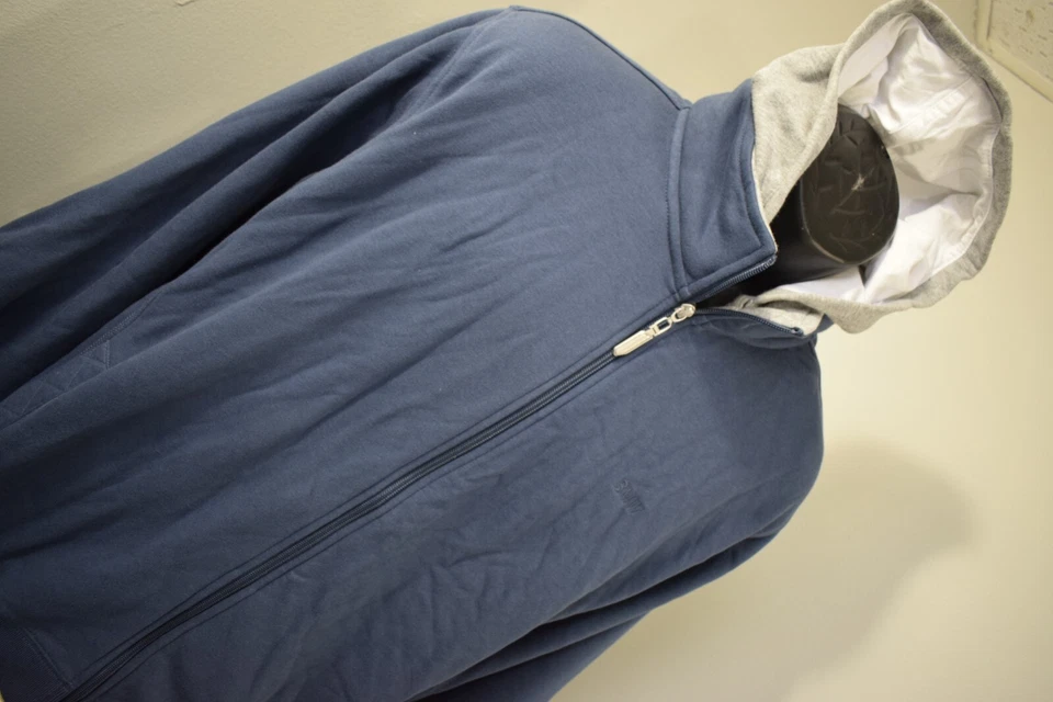 BMW Sudadera con Capucha Azul Coderas Cremallera Completa Manga Larga con Bolsillos Para Hombre Talla 2XL XXL Foto 3 de 4