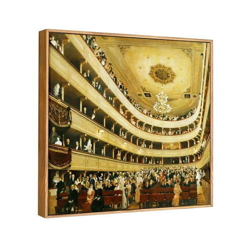 Framed Print The Auditorium of The Old Castle Theatre by Gustav Klimt 24"x24"
