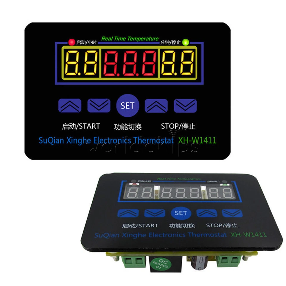 DC12V AC220V XH-W1411 Temperature Controller 10A Thermostat Control Switch Probe - Image 4 of 4