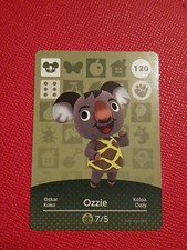 OZZIE ANIMAL CROSSING AMIIBO SERIES 2 CARD #120 TRACKED AU POST geniuine