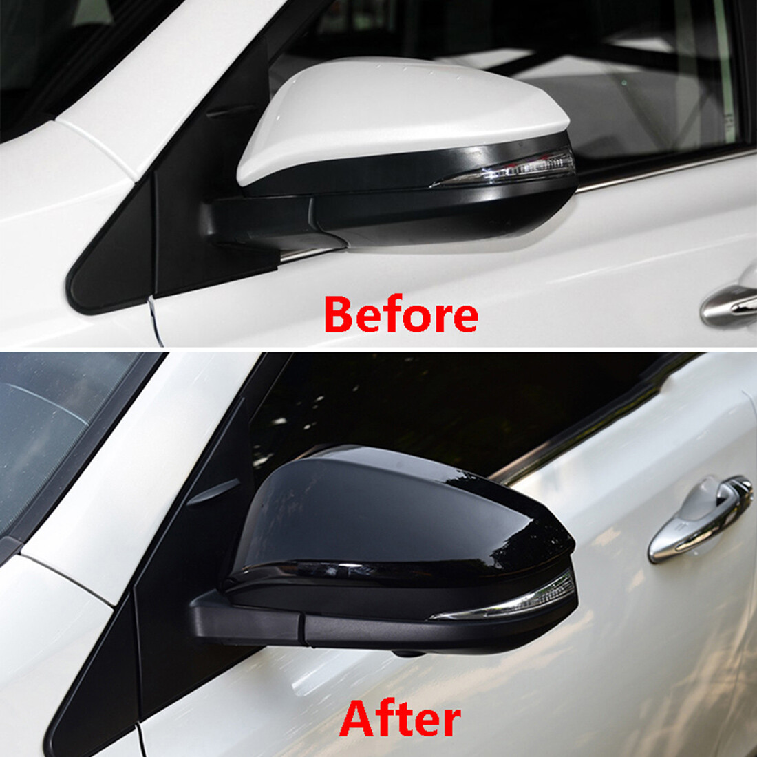 For Toyota Kluger 2020-2024/RAV4 2019-24 Rearview Mirror Cover Trim-Carbon fiber