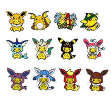 New 12 Pcs Japanese Anime Enamel Pin Brooches Badges DIY Jewelry E104