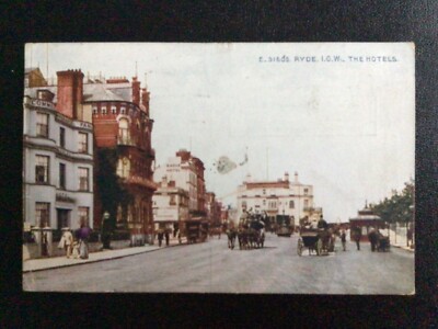 Ryde, The Hotels, Isle of Wight, Eagle Hotel, Vintage 1920 Postkarte D400