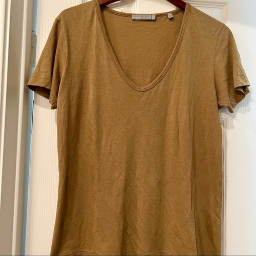 Vince V- neck Pima Cotton T-shirt 