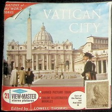 VATICAN CITY with Stamp 3d View-Master 3 Reel Packet NEW SEALED