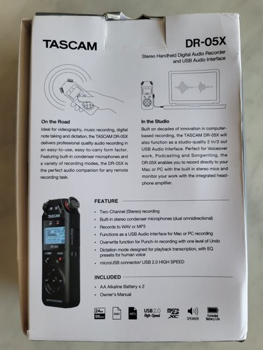 TASCAM DR05X Stereo Handheld Digital Recorder with USB - Picture 3 of 10