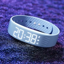 LED Vibrating Alarm Clock Bracelet Watch Pedo...