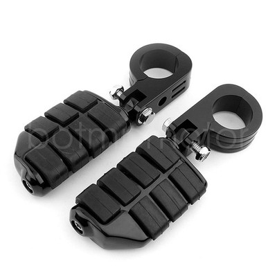 Pair Highway Foot Pegs For Yamaha Road Star XV 1600 1700 With 1.5'' Crash Bar