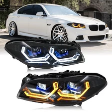 LED Headlights For BMW 5 Series F10 F11 F18 2011-2017 Halogen/Xenon Adaptive AFS
