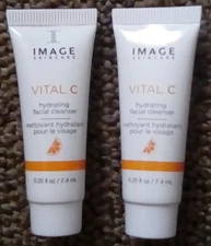 Lot Of Two Image Skincare Vital C Hydrating Facial Cleanser - 0.25 OZ.