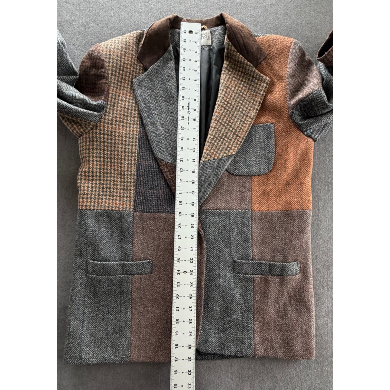 International Scene Patchwork Blazer Size 13 14 B… - image 12