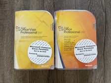 Microsoft Office Professional 2007 Visio 2007 Professional Previously Used