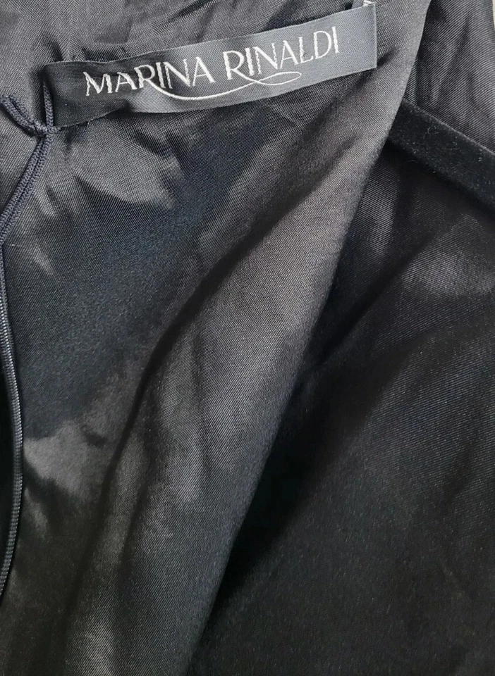 Vestido Marina Rinaldi tamanho 14 novo com etiquetas painel estampa diamante comprimento do joelho luxo silencioso - Imagem 4 de 4