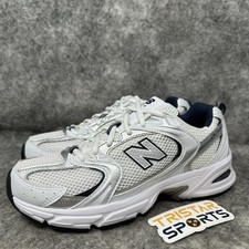 New Balance 530 Shoes Mens Size 7 White Silver Athletic Running ABZORB MR530SG