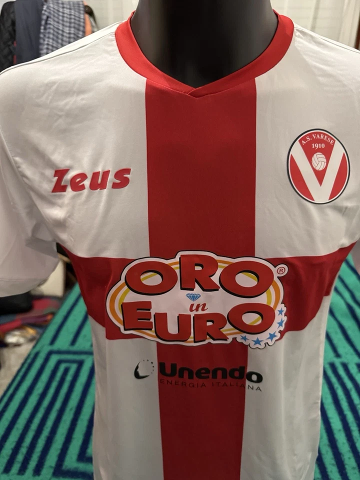 Maglia Calcio Varese Match Worn Shirt Vintage Trikot Maillot Camiseta Jersey - Immagine 3 di 4