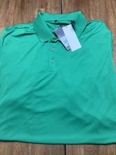 ADIDAS Golf Performance Polo Shirt Men 2XL Green Performance NWT