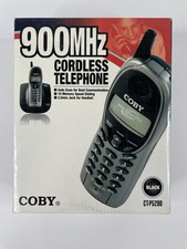 Coby Cordless Black Telephone CT-P5200 900 MHz New In Box