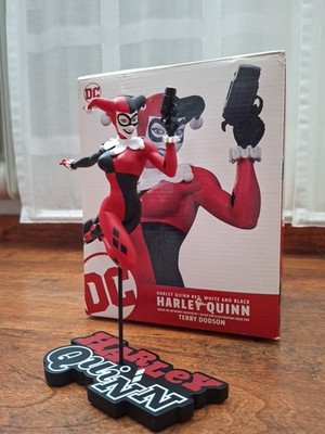 Harley Quinn DC Collectibles Statue 18,5cm Terry Dodson Red White Black Edition