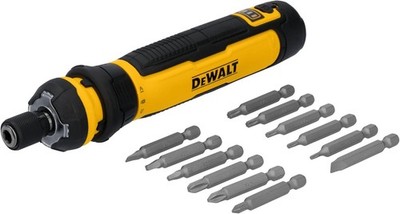 DEWALT 4V Cordless Screwdriver USB Rechargeable, 12pc Bits, FLEXDRIVE