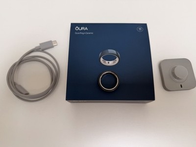 Oura Ring Gen 4 Health Fitness Smart Ring Keramik Midnight Größe 11 wie neu 