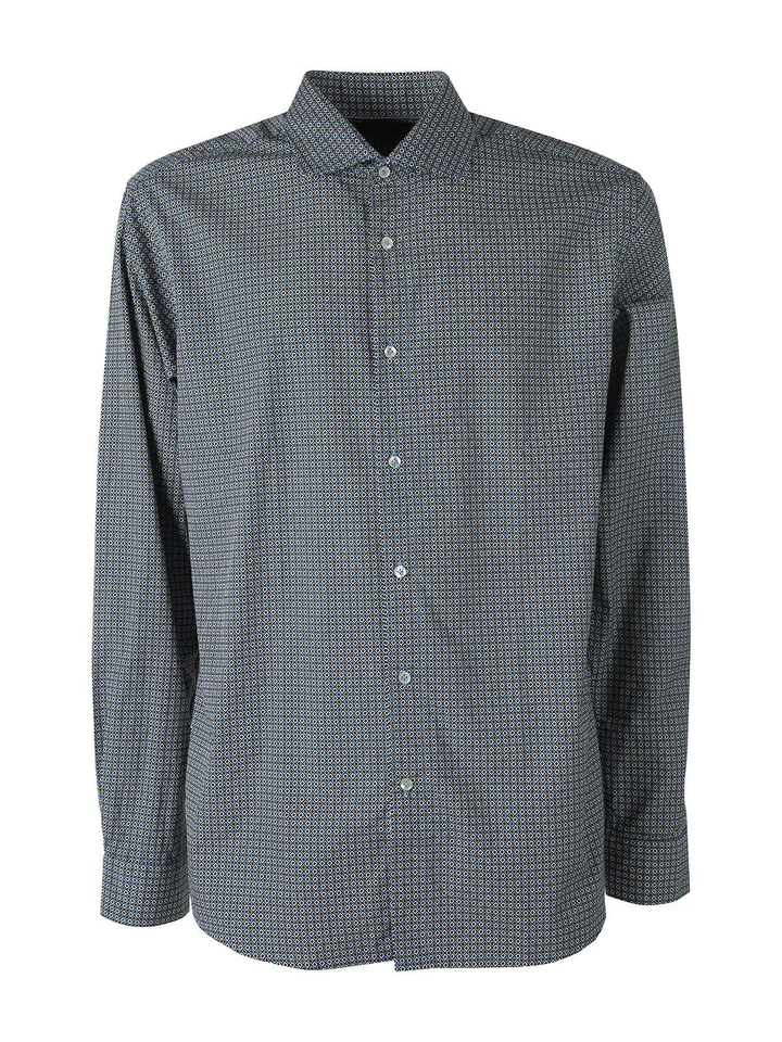 Ascot Sport Camicia da uomo in cotone a maniche lunghe con stampe - multicolore - Immagine 3 di 4