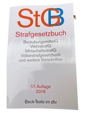 Beck-Texte Strafgesetzbuch StGB dtv Taschenbuch 57. Auflage 2019 Gesetzbuch