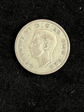 1945 two 2 Shillings coin British George VI Florin silver 11.09g