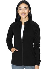 Black Med Couture Touch Scrub Warmup Jacket MC7660 BLK