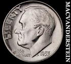 1955 Silver Roosevelt Dime - Choice Gem Brilliant Unc  Lustrous  #K751
