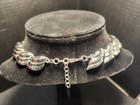 Monet  RETRO 1980's Shiny Silver Choker Necklace 15" + VIntage — photo 8