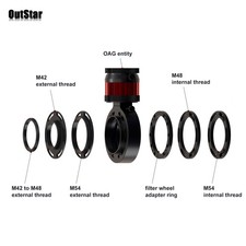 Astro Frog Off-axis Guider M42/M48/M54 OAG Double Helix Focusing f/Telescope sz