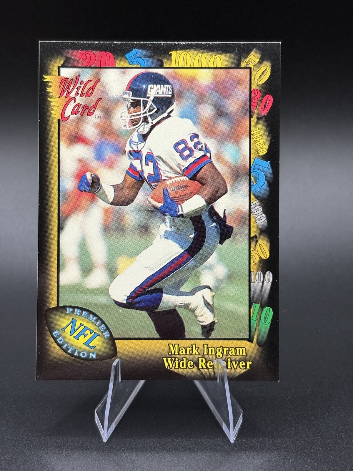 1991 Wild Card Football - Mark Ingram #136 - New York Giants