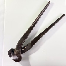 Vintage UNIA Forged Steel Pincers 10" End Nippers Approved Industrial Tool