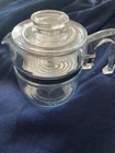 Vintage Pyrex Flameware 2 - 4 Cup Coffee Complete Percolator # 7754 B Complete