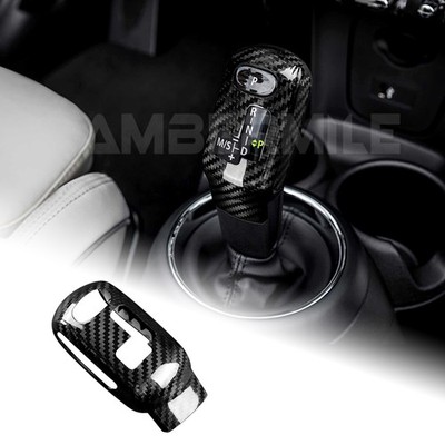 Black Dry Carbon Gear Shift Knob For MINI F Series LHD 2020-2023 Replacement