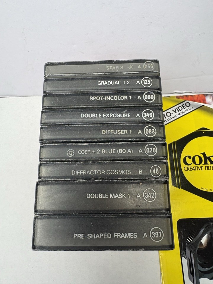 Lens Container Case - LOT OF 9 COKIN FILTERS WITH accessories and case holder etc EUC | eBay