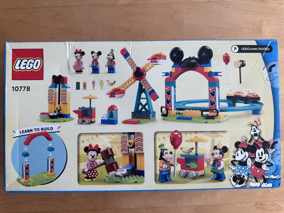 LEGO DISNEY 10778 Mickey, Minnie and Goofy's Fairground Fun NISB New & Sealed - Image 2 of 2