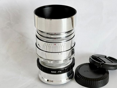 Helios 44-2 KMZ 58mm f/2 Swirly Bokeh Lens M42 + Fuji X Fujifilm Adapter